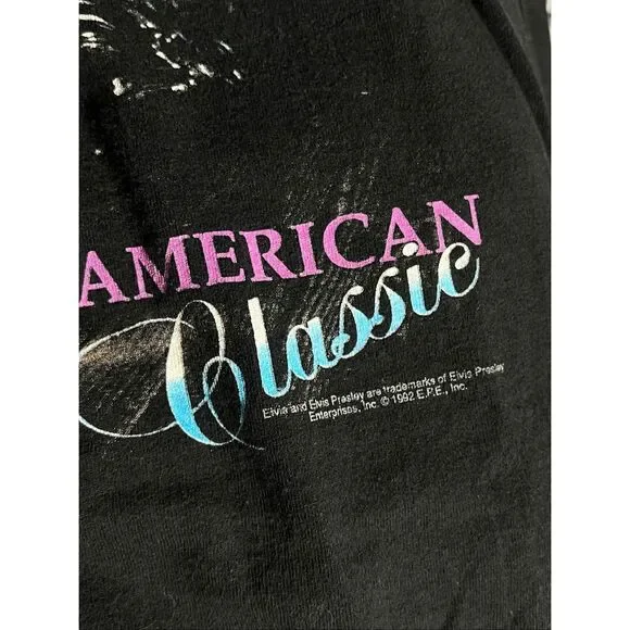Vintage 90s Elvis Presley American Classic Biker Tee - Picture 2 of 4